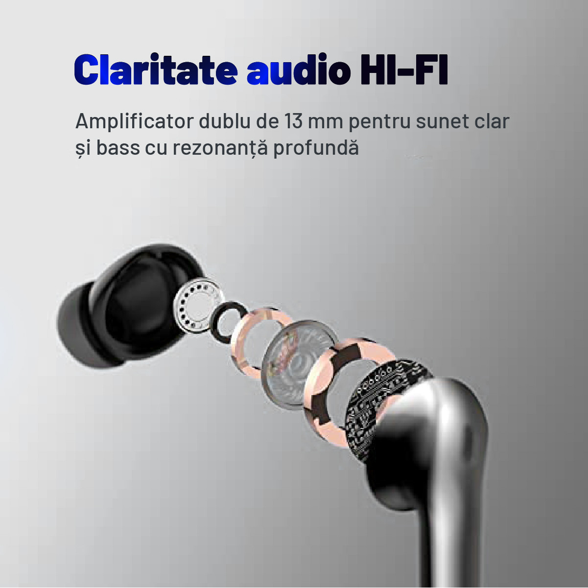 Casti True Wireless Inonova®, Perfect Sound X08, fara fir, Bluetooth 5.3 - imagine 4